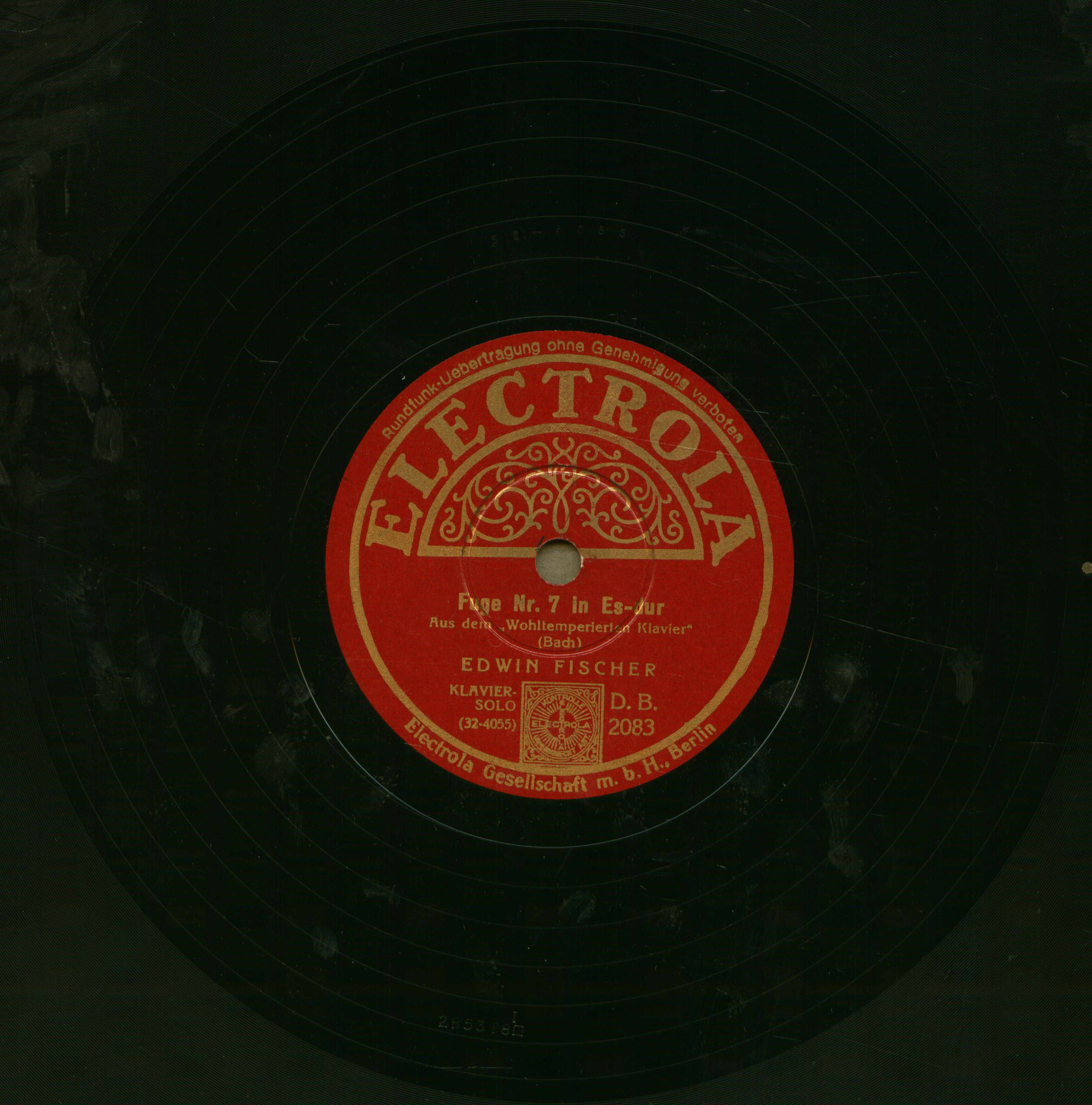 Präludium Nr. 7 in Es-dur [Hangfelvétel] aus dem "Wohltemperierten Klavier"